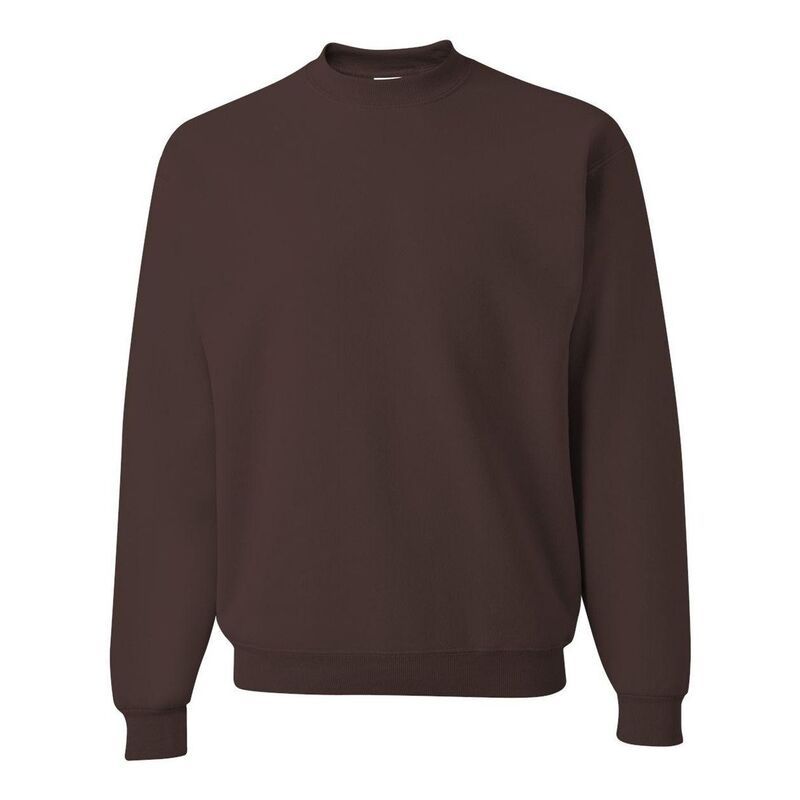ジャージーズ レディース アウター ニット・セーター クルーネック スウェット シャツ JERZEES Plainublend Crewneck Sweatshirt Chocolate チョコレート