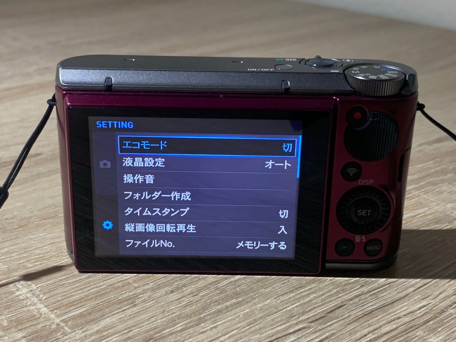 1396 Casio EXILIM EX-ZR1700 ワインレッド デジカメ 動作確認済み【コ 