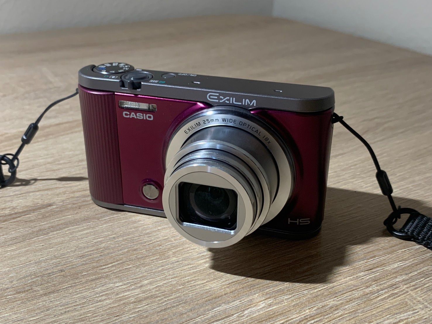 1396 Casio EXILIM EX-ZR1700 ワインレッド デジカメ 動作確認済み【コ