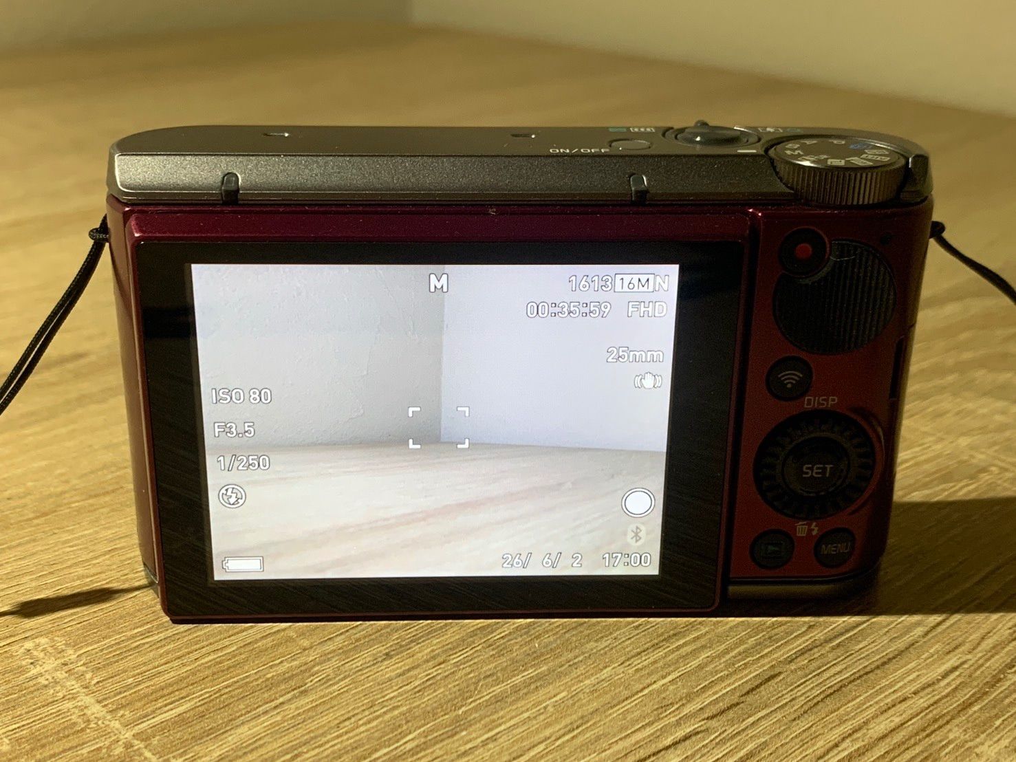 1396 Casio EXILIM EX-ZR1700 ワインレッド デジカメ 動作確認済み【コ