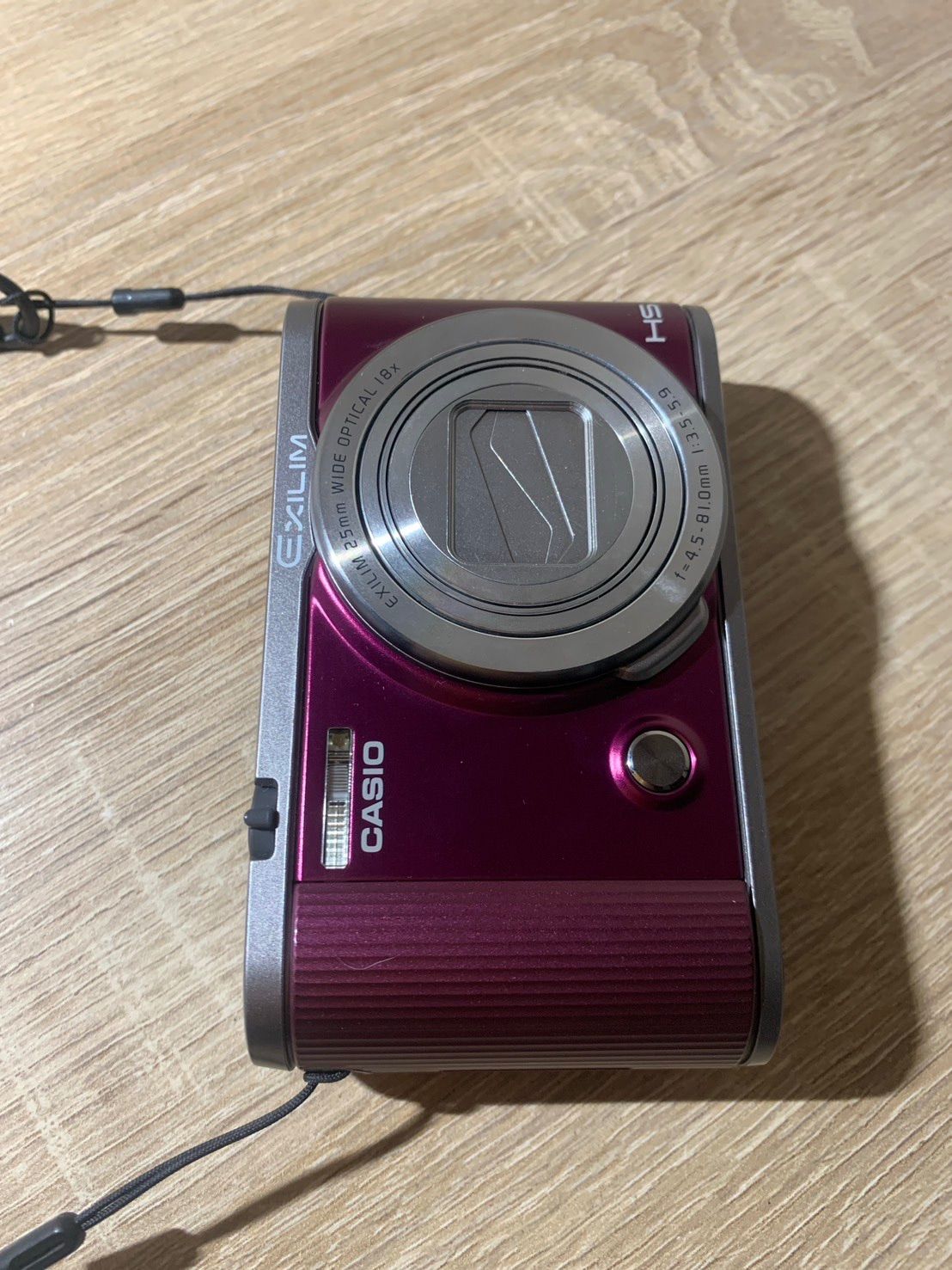 1396 Casio EXILIM EX-ZR1700 ワインレッド デジカメ 動作確認済み【コ