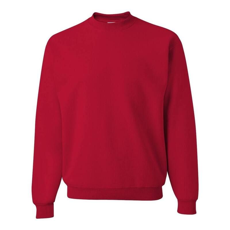 ジャージーズ レディース アウター ニット・セーター クルーネック スウェット シャツ JERZEES Plainublend Crewneck Sweatshirtrue Red レッド
