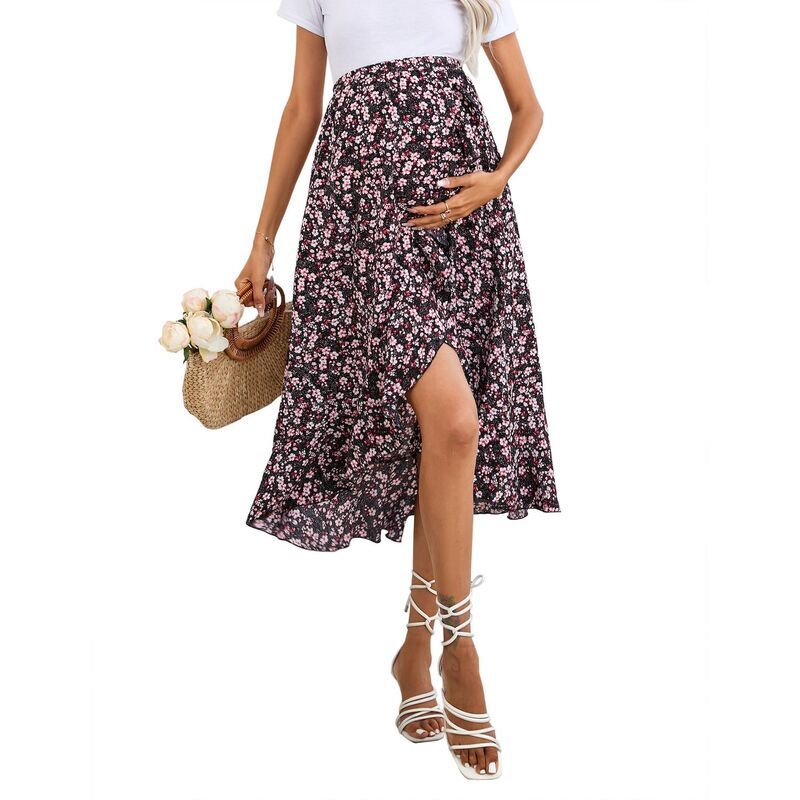 ミスキー レディース アウター ニット・セーター Vネック ティアード A ライン ミディワンピース ミディ MISSKY Womens Midi Dress 34 Sleeve V Neck Tie