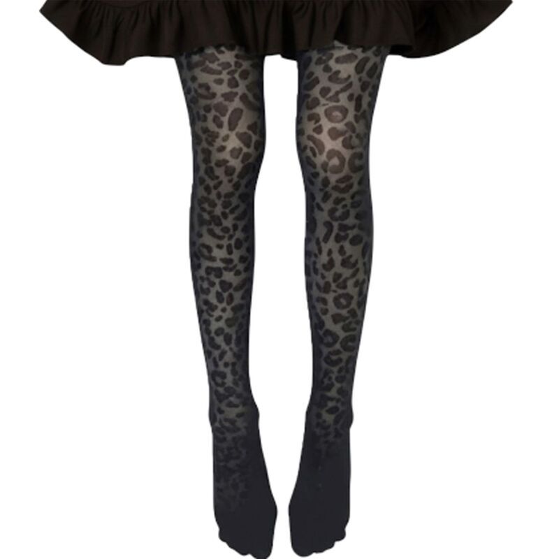 アンナカシ レディース アンダーウェア 靴下 プリント AnnaKaci Womens Fullength Tights with Leopard Print Pattern and Soft Str