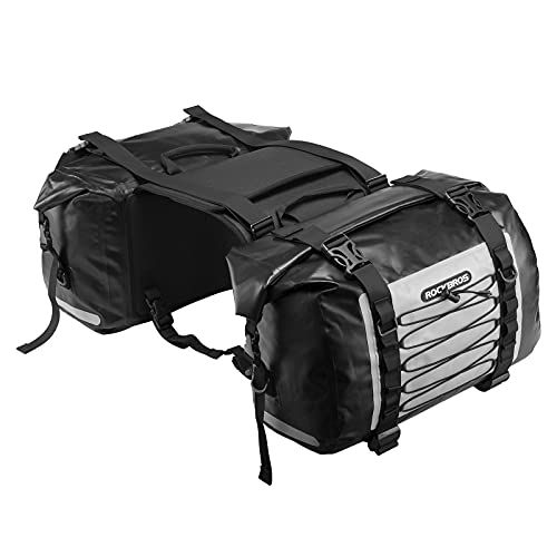 R★ROCKBROSサイドバッグ バイク ツーリングバッグ 防水 62L左右セット 取り付け簡単 バイク用 サドルバッグ 耐摩耗性 キャンプツーリング 7514b226