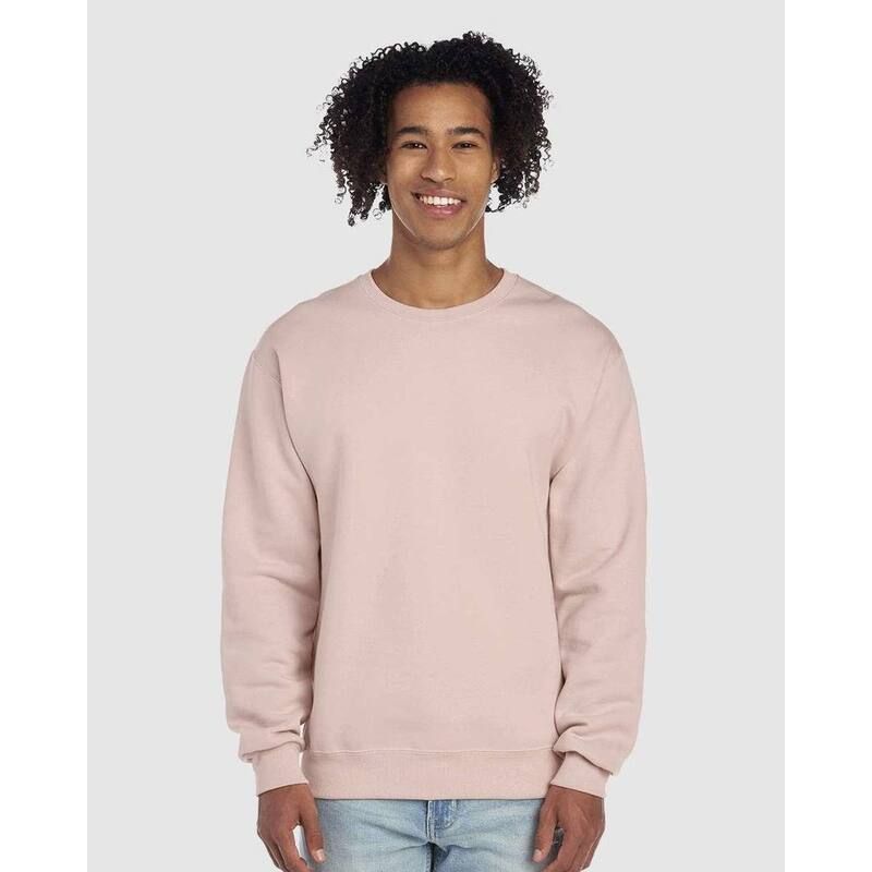 ジャージーズ レディース アウター ニット・セーター クルーネック スウェット シャツ JERZEES Plainublend Crewneck Sweatshirt Blush Pink ピンク