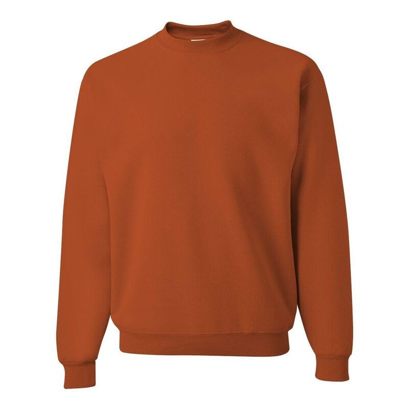 ジャージーズ レディース アウター ニット・セーター クルーネック スウェット シャツ JERZEES Plainublend Crewneck Sweatshirtexas Orange オレンジ