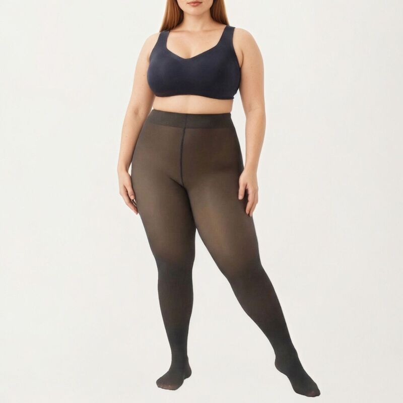 アンナカシ レディース アンダーウェア 靴下 フリース AnnaKaci Womens FleeceLined BareLegs Pantyhose with SkinTransparent Effe