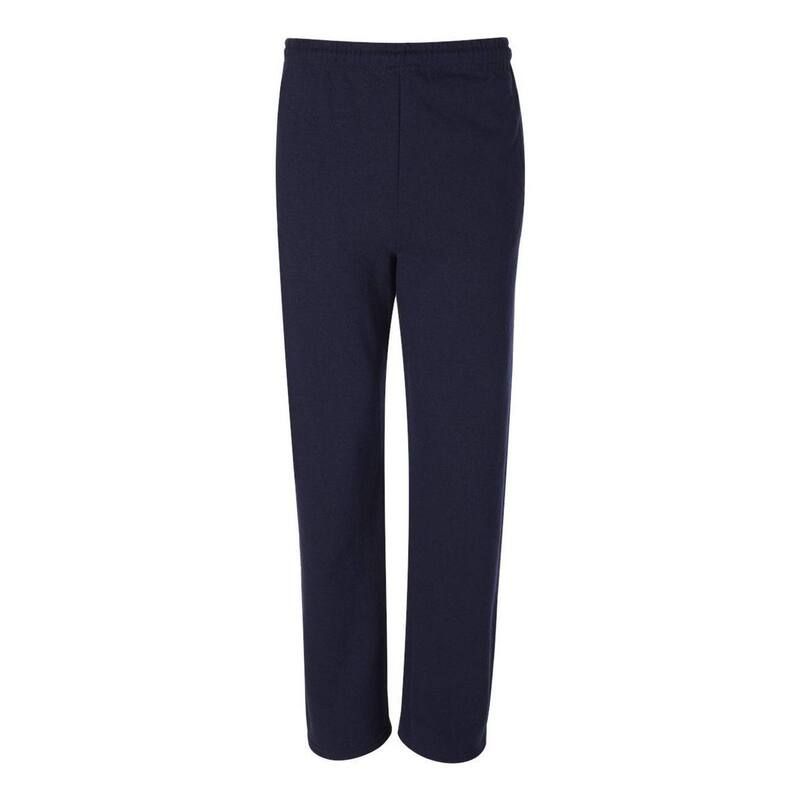 ジャージーズ レディース ボトムス カジュアルパンツ スウェットパンツ JERZEES NuBlend Open Bottom Sweatpants with Pockets J Navy ネイビー