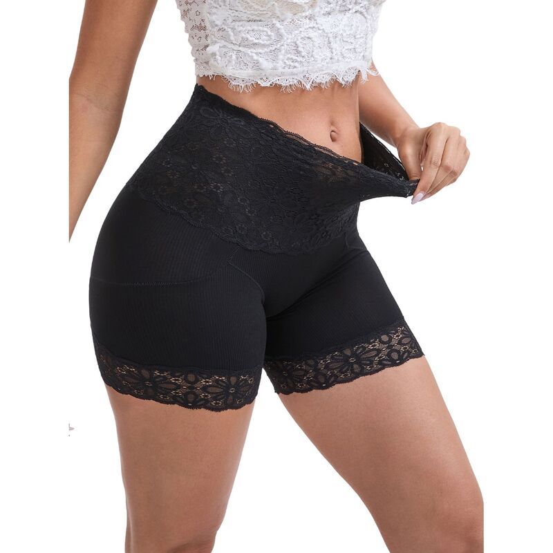 インスパイア シック レディース ボトムス カジュアルパンツ レーストリム レース ハイウエスト INSPIRE CHIC Womens Wide Lace Trim HighWaisted Shap