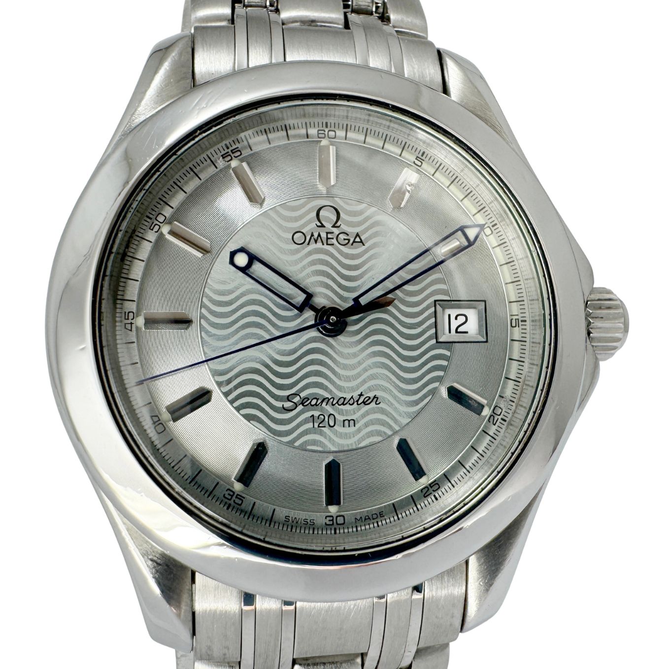 【OMEGA オメガ☆シーマスター 120M】2511.31 中古 メンズ腕時計 クオーツ シルバー文字盤【外装仕上げ☆Aランク】