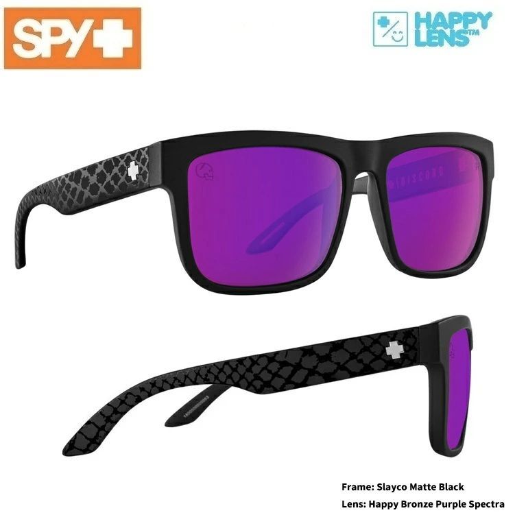 SPY OPTIC スパイ 【 DISCORD ディスコード 】 【 Slayco Matte Black Viper- Happy Bronze Purple Spectra 】 HAPPY LENS ！ 送料無料！！スパイサングラス正規品