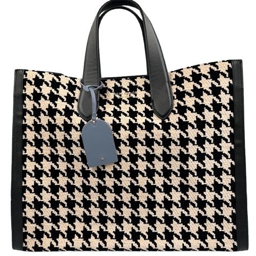 Katespade ケイトスペード マンハッタン ラージトートバッグ 千鳥格子柄
