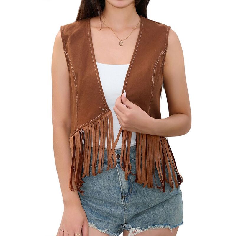 クリアフラワー レディース アウター ニット・セーター ベスト ノースリーブ カーディガン コート フリンジャケット ClearFlower New Tassels Fringe Sleeveless