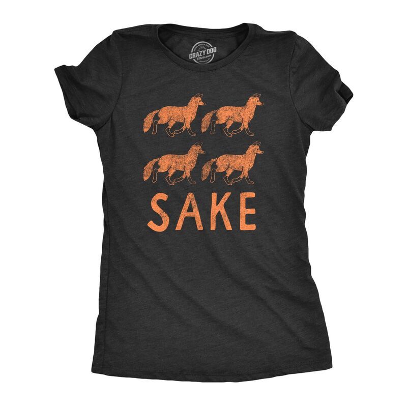 クレイジードッグ Tシャツ レディース トップス グラフィック Crazy Dog TShirts Womens Four Fox Sake T Shirt Funny Sarcastic Play