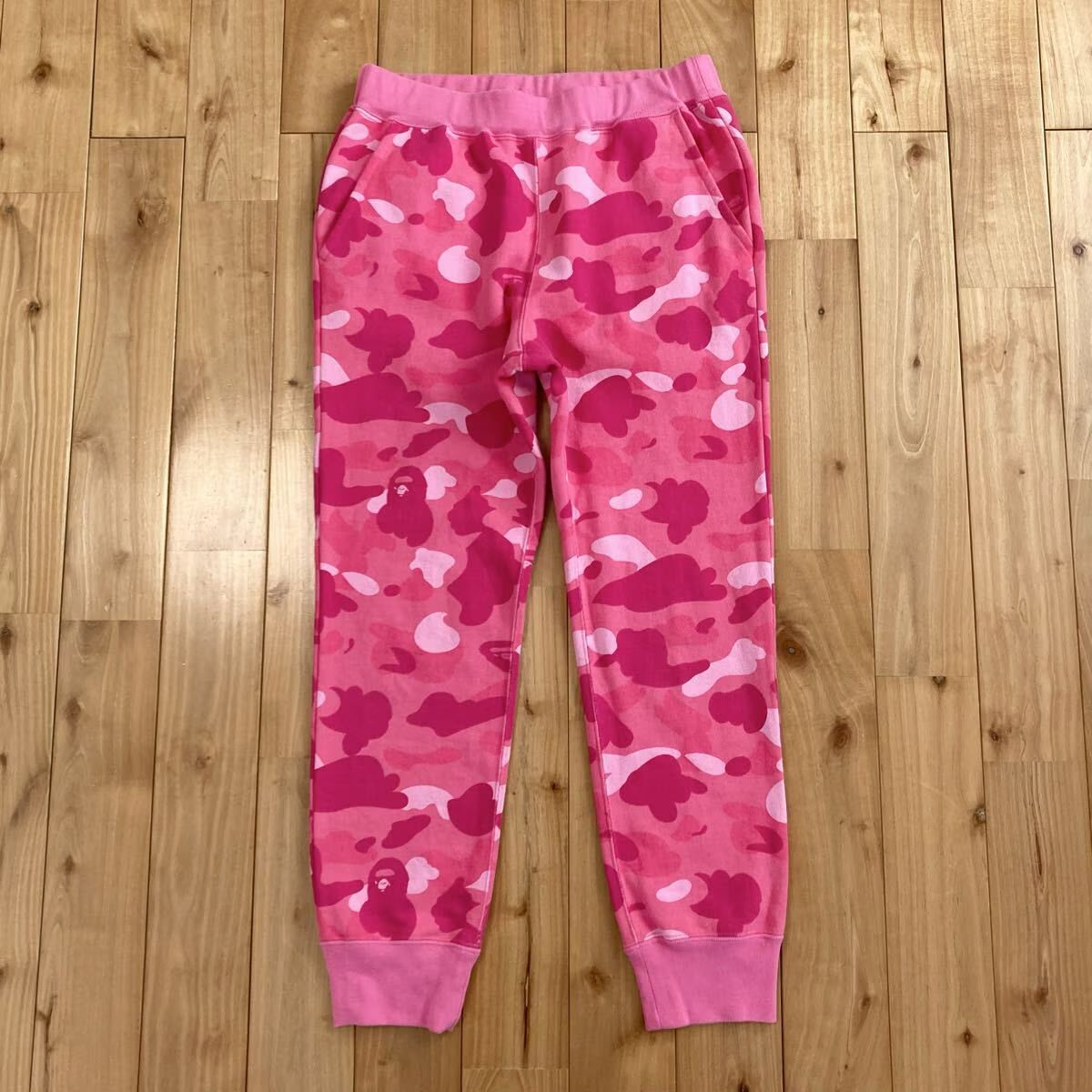 PINK CAMO スウェットパンツ レディース XSサイズ a bathing ape BAPE camo sweat pants エイプ ベイプ アベイシングエイプ 迷彩 y3