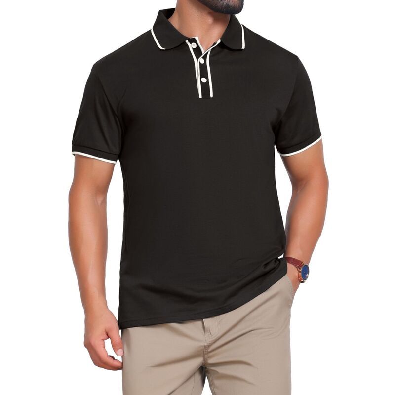 インスパイア シック レディース トップス Tシャツ ポロシャツ コントラスト ニット INSPIRE CHIC Mens Contrastrim Golf Shirt Short Sleeve Th