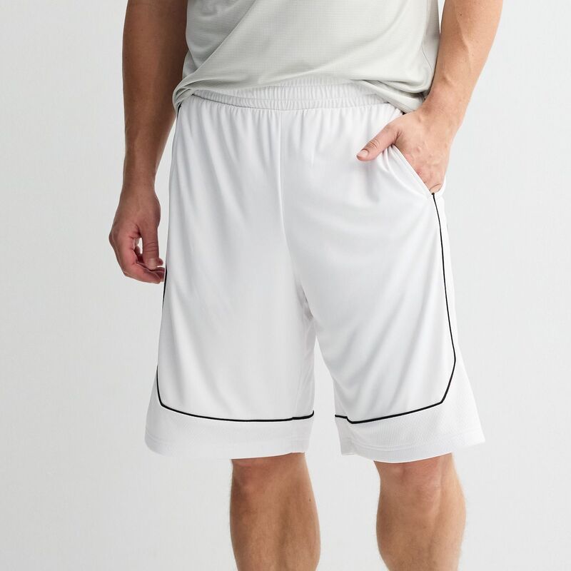 Tek Gear レディース ボトムス ハーフパンツ・ショーツ メッシュ ショートパンツ Mens Tek Gear Mesh Basketball Shorts Modern White ホワイト
