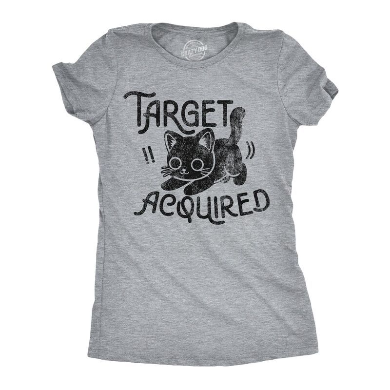 クレイジードッグ Tシャツ レディース トップス グラフィック Crazy Dog TShirts Womens Funny T Shirts Target Acquired Sarcastic Ki