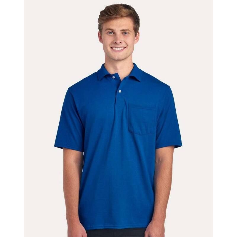 ジャージーズ レディース トップス Tシャツ ポロシャツ JERZEES DriPower Polo with Pocket Royal