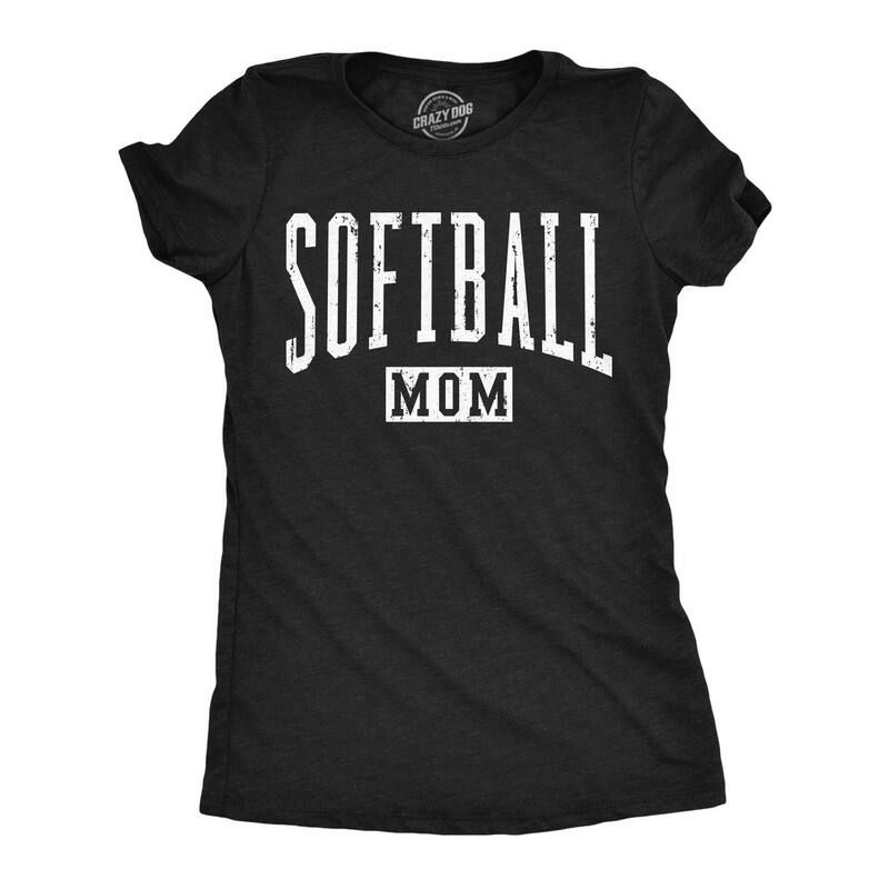 クレイジードッグ Tシャツ レディース トップス Crazy Dog TShirts Womens Funny T Shirtsoftball Mom Sarcastic Mothers Day Gi