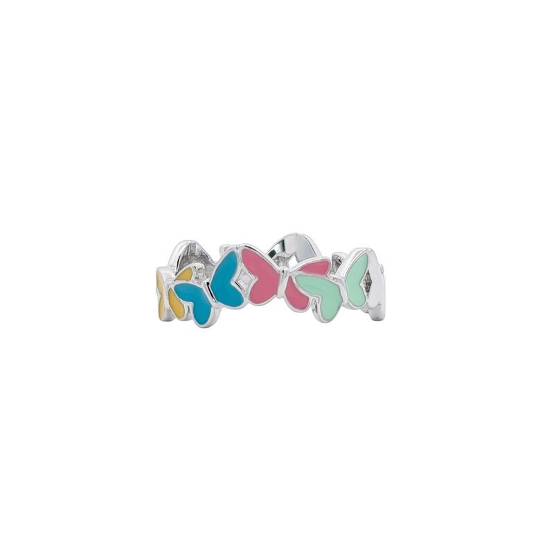プリムローズ レディース アクセサリー リング PRIMROSE Fine Silver Plated Butterfly Band Ring Silver Tone シルバー