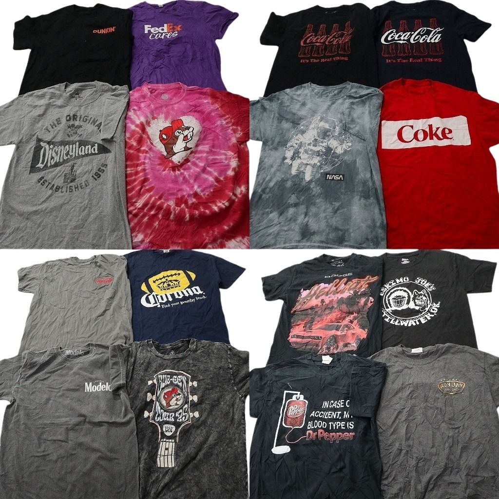 古着卸 まとめ売り 企業 Tシャツ 16枚セット ( メンズ M ) フェデックス バッキーズ エスキモージョーズ NASA 中古 古着 NF2196