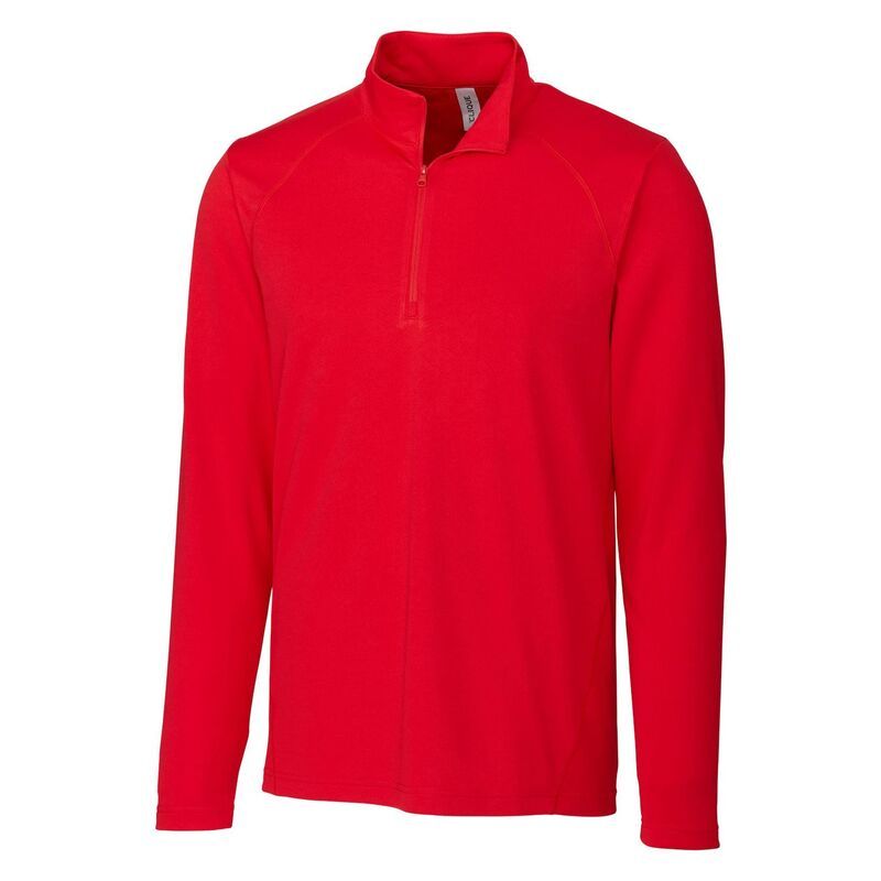 クリーク レディース アウター ジャケット・ブルゾン ハーフジップ Clique Ice Pique Mens Half Zip Tech Pullovered レッド