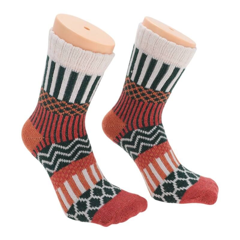 ユニークバーゲンズ レディース アンダーウェア 靴下 Unique Bargains Womens Retro Winter Warm Socks Multicolor 5 Pair Multicol
