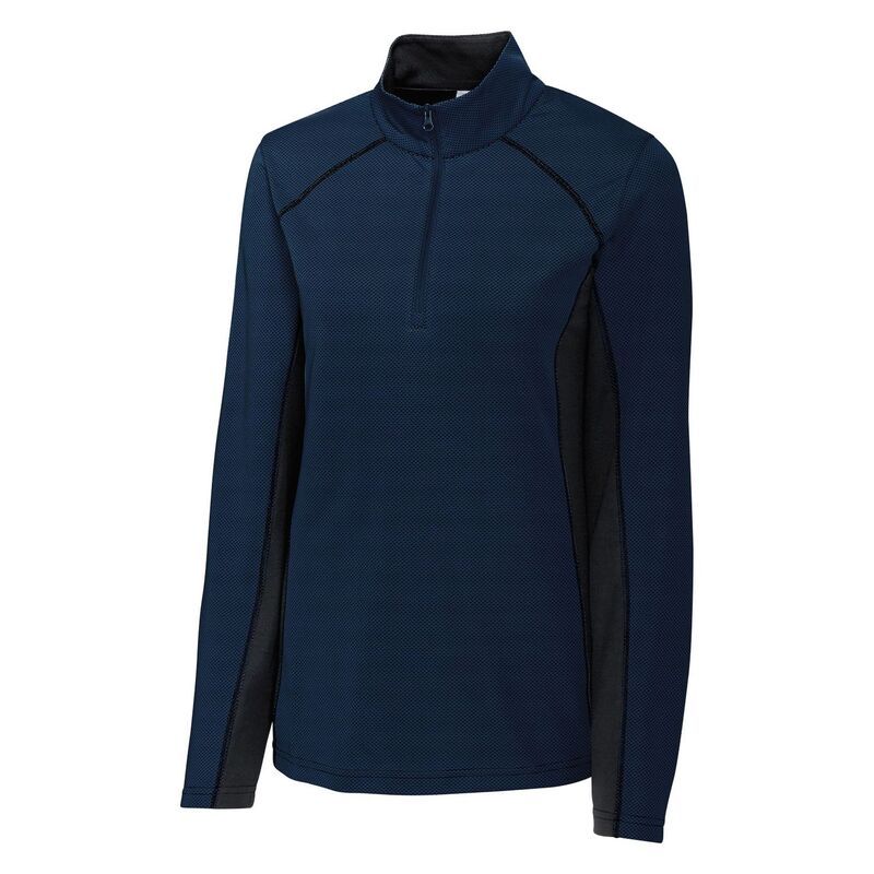 クリーク レディース アウター ジャケット・ブルゾン カラーブロック Clique Ice Pique Colorblock Womens HalfZip Tech Pullover Top Dark