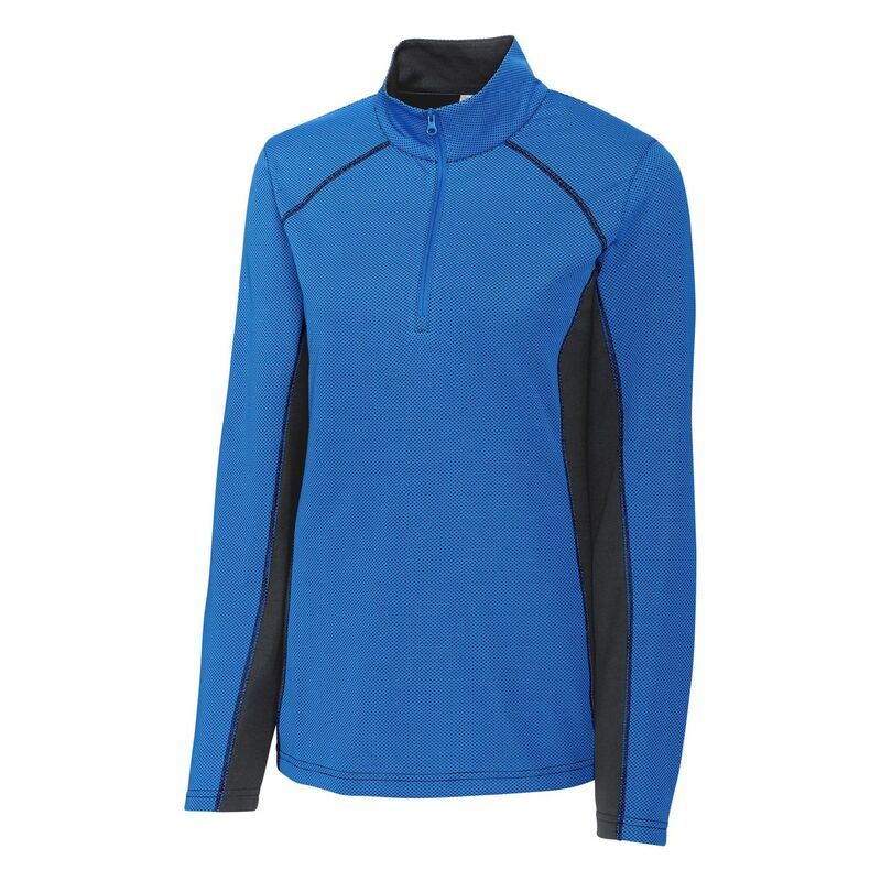 クリーク レディース アウター ジャケット・ブルゾン カラーブロック Clique Ice Pique Colorblock Womens HalfZip Tech Pullover Top Roya