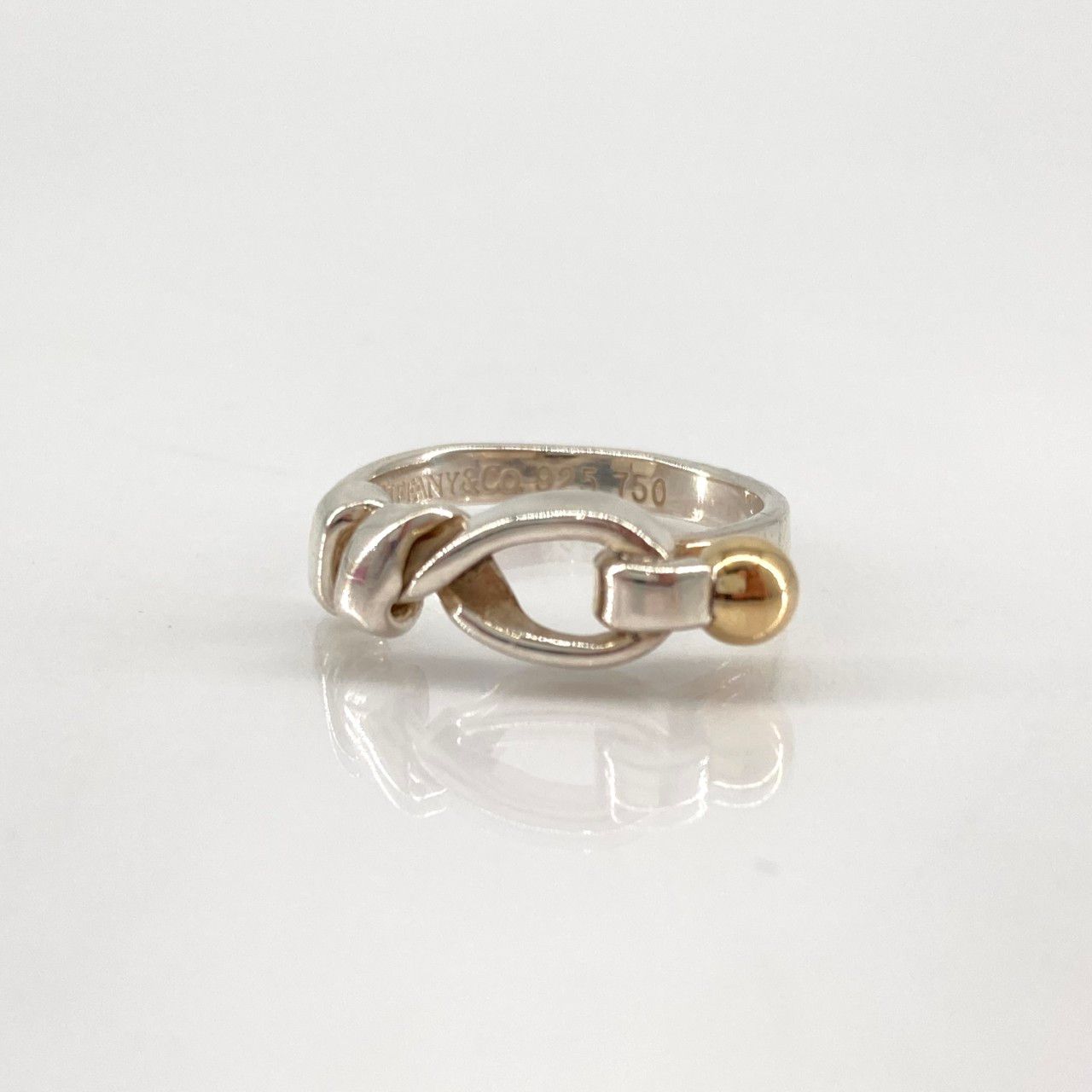 TIFFANY&Co.（ティファニー） フック＆アイ Ag925/750 ＃6号 リング 