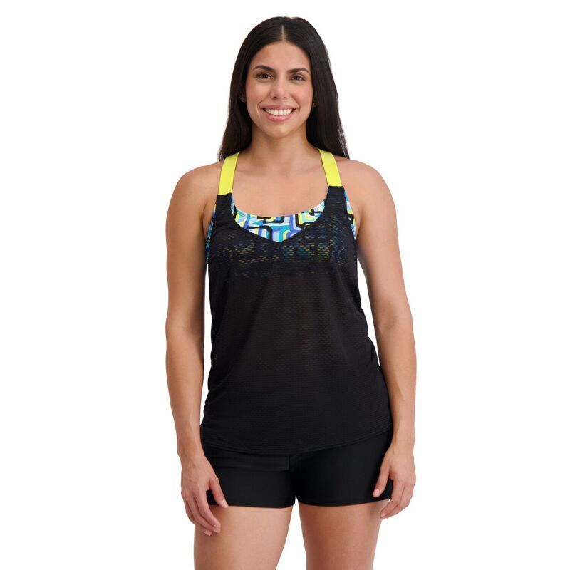 ゼロエクスポージャー レディース 水着 トップのみ Womens ZeroXposur 2for Tankini Swim Top with Wide Straps Bananall Square