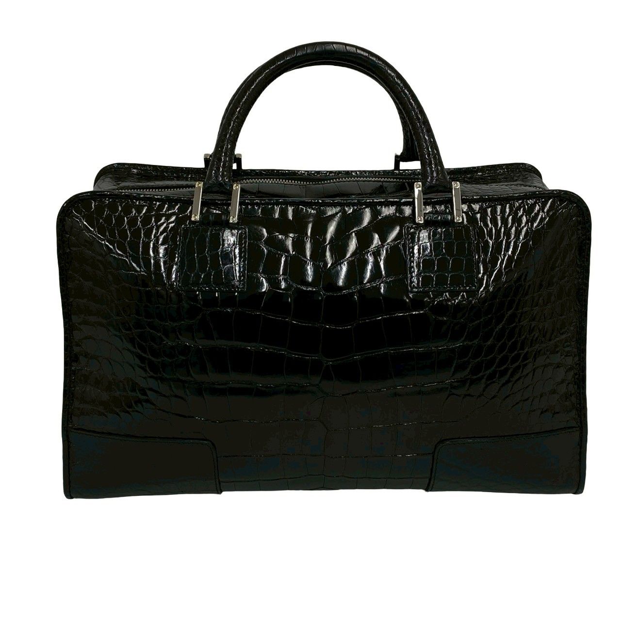 美品 ロエベ アマソナ36 アナグラム ボストンバッグ ハンド レディース 旅行 極 美品 箱 袋付き LOEWE ロエベ アマソナ 36 アナグラム ロゴ