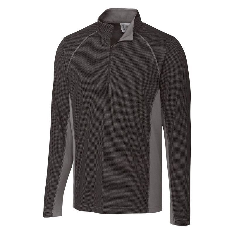 クリーク レディース アウター ジャケット・ブルゾン ハーフジップ カラーブロック Clique Ice Pique Colorblock Mens Half Zipullover Black ブラッ