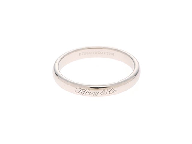 TIFFANY&Co. ティファニー 貴金属･宝石 バンド リング 指輪 Pt950 プラチナ 16号 5.2g 2120500317281【中古】200