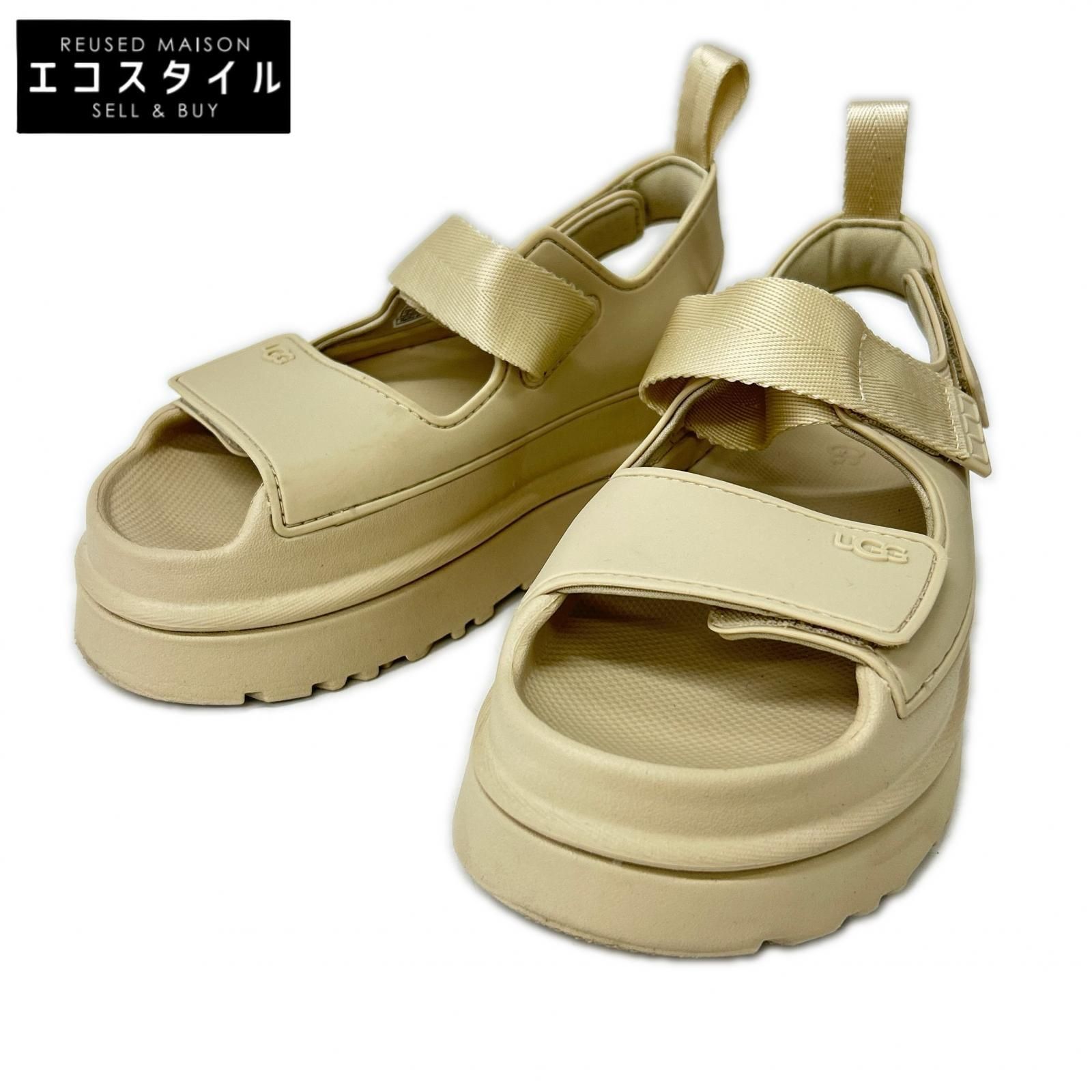 UGG　アグ　【美品】1152685 GoldenGlow ゴールデングロウ プラットフォームソール サンダル　US5