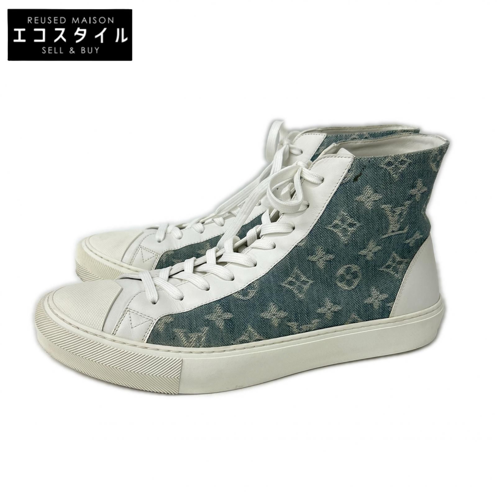LOUIS VUITTON　ルイヴィトン　タトゥーライン モノグラムデニム ハイカット スニーカー　8
