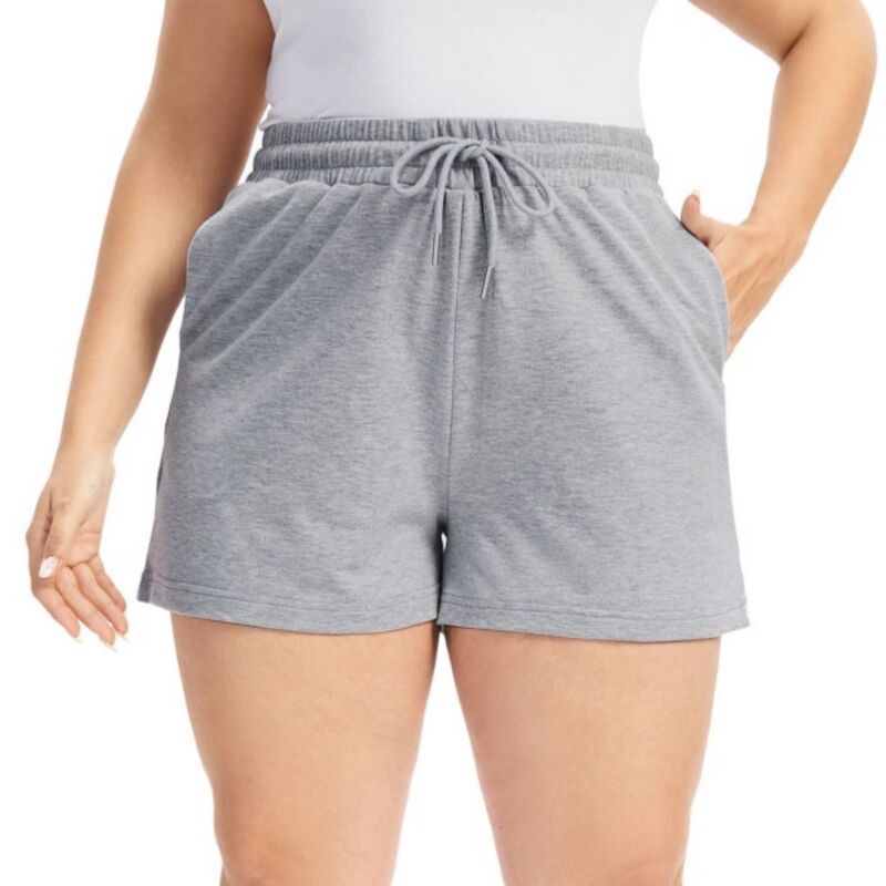 エリートチョイス レディース ボトムス ハーフパンツ・ショーツ プラスサイズ ショートパンツ Elitechoice Plusize Womens Drawstring Sweat Shorts wi