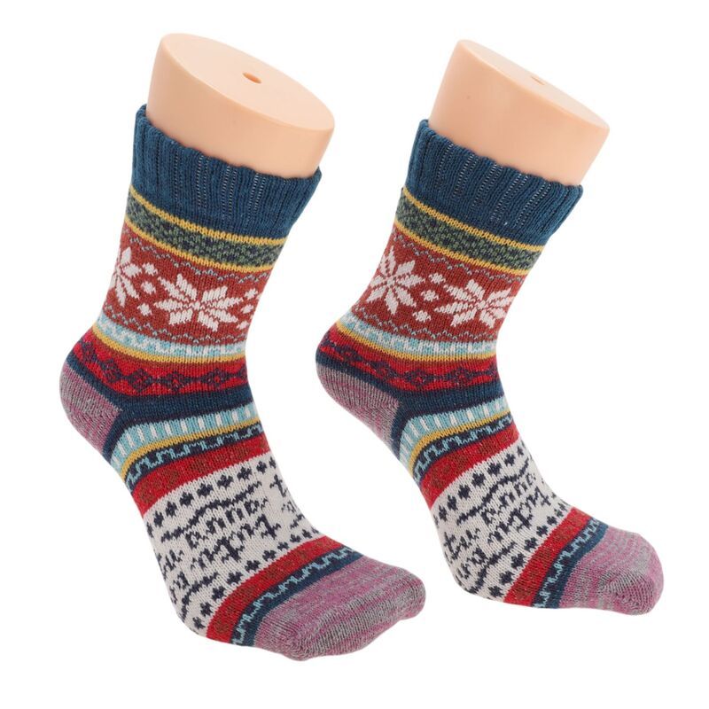 ユニークバーゲンズ レディース アンダーウェア 靴下 Unique Bargains Womens Thermal Winter Warm Socks Multicolor 5 Pair Multic