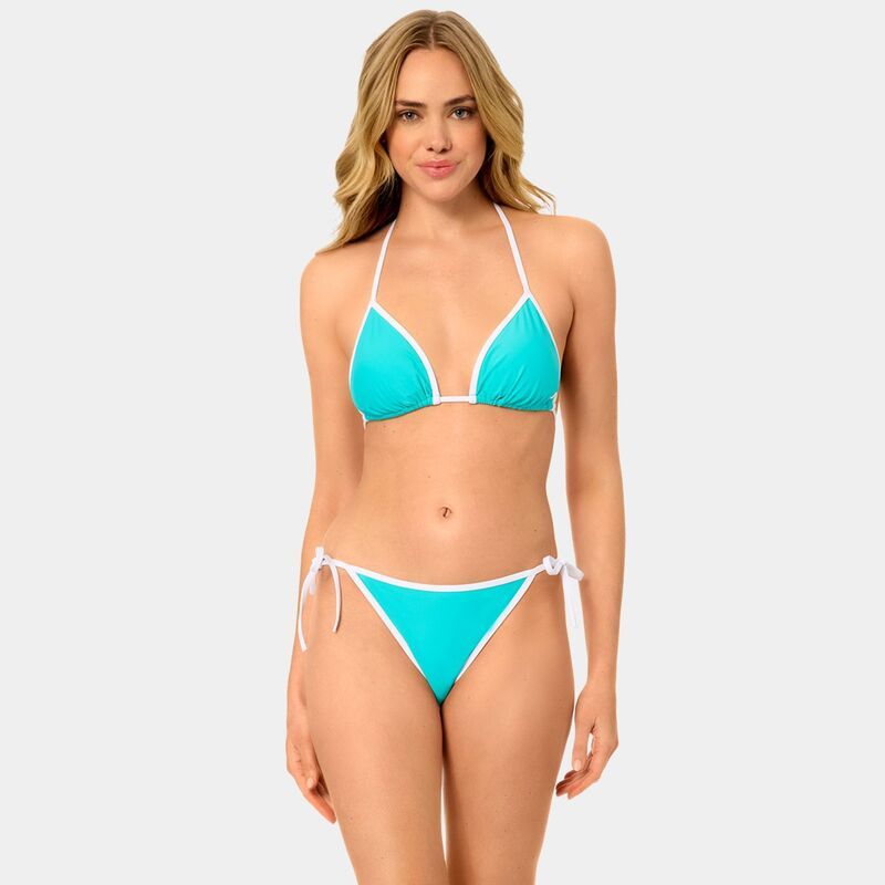 ハーレー レディース 水着 トップのみ コントラスト Juniors Hurley Solid Triangle Swim Top with Contrast Binding Aquarium