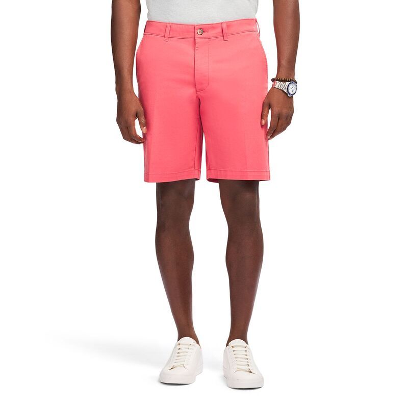 アイゾッド レディース ボトムス ハーフパンツ・ショーツ ショートパンツ Mens IZOD Saltwater Flat Front 95inch Twill Shorts Holly Berry