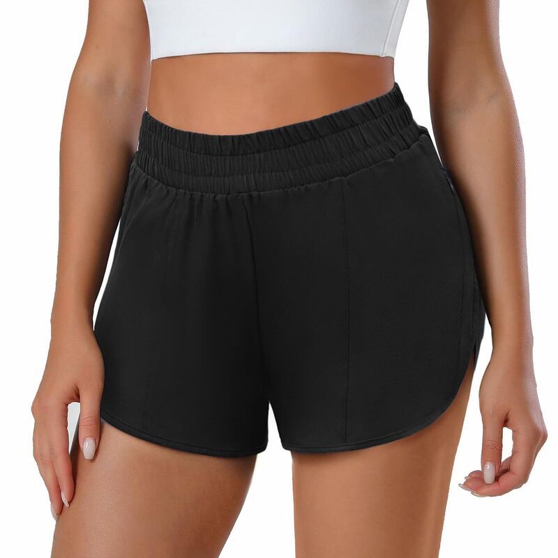 ピンスパーク レディース ボトムス ハーフパンツ・ショーツ ショートパンツ PINSPARK Womens High Waisted Running Shorts Quick Dry Athletic