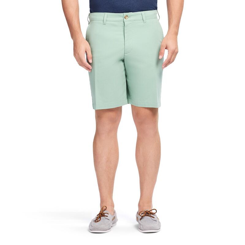 アイゾッド レディース ボトムス ハーフパンツ・ショーツ ショートパンツ Mens IZOD Saltwater Flat Front 95inch Twill Shorts Granite Gree 7,441円