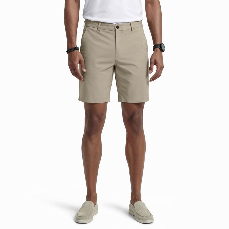 アイゾッド レディース ボトムス ハーフパンツ・ショーツ ショートパンツ Men s IZOD 95inch Traveler Shorts Plaza Taupe Heather ヘザー