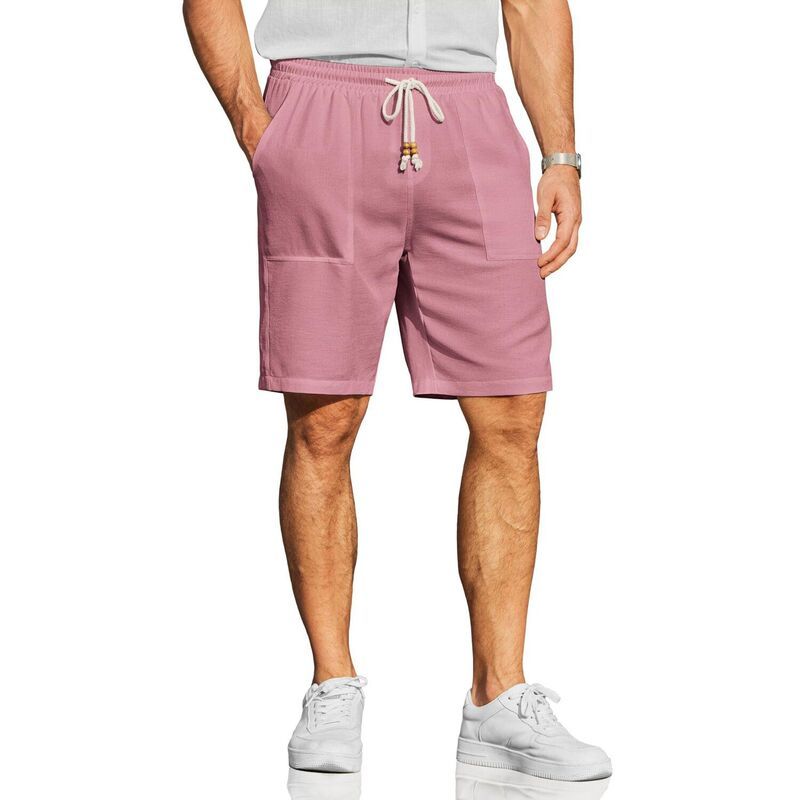 クーファンディ レディース ボトムス ハーフパンツ・ショーツ ショートパンツ リネン COOFANDY Mens Beach Shorts Casualinen 9 Inch Inseam Summe