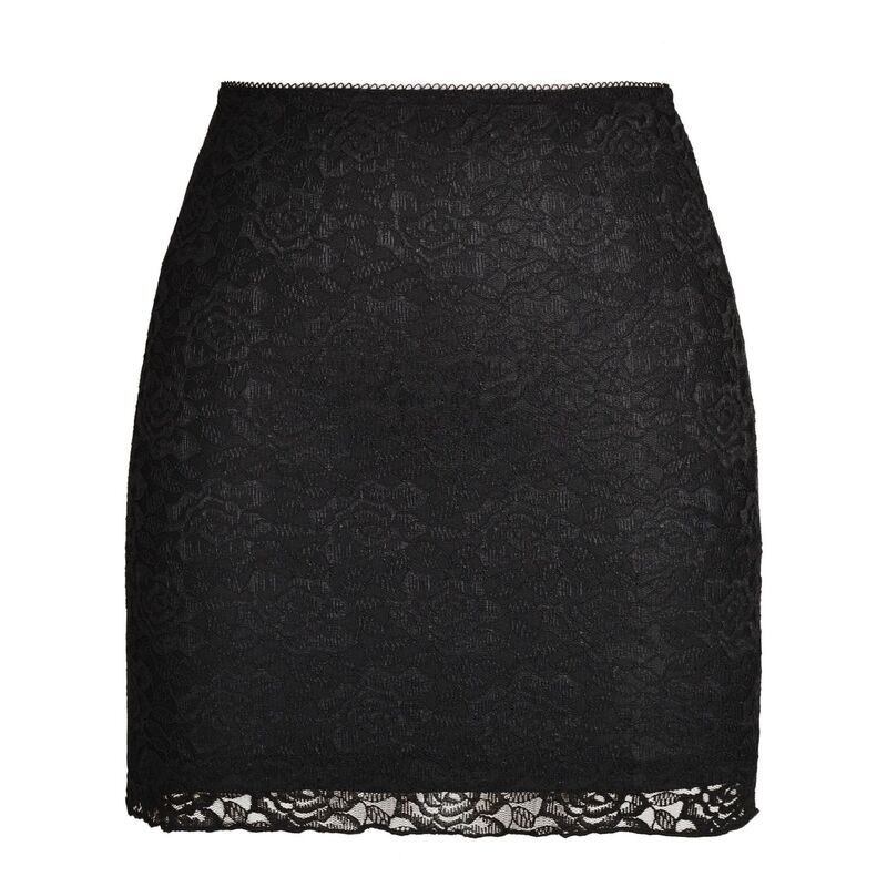 クリアラブ レディース ボトムスカート レース Clearlove Womens Lace Half Slip Underskirt Short AntiSlip Static Resistant S