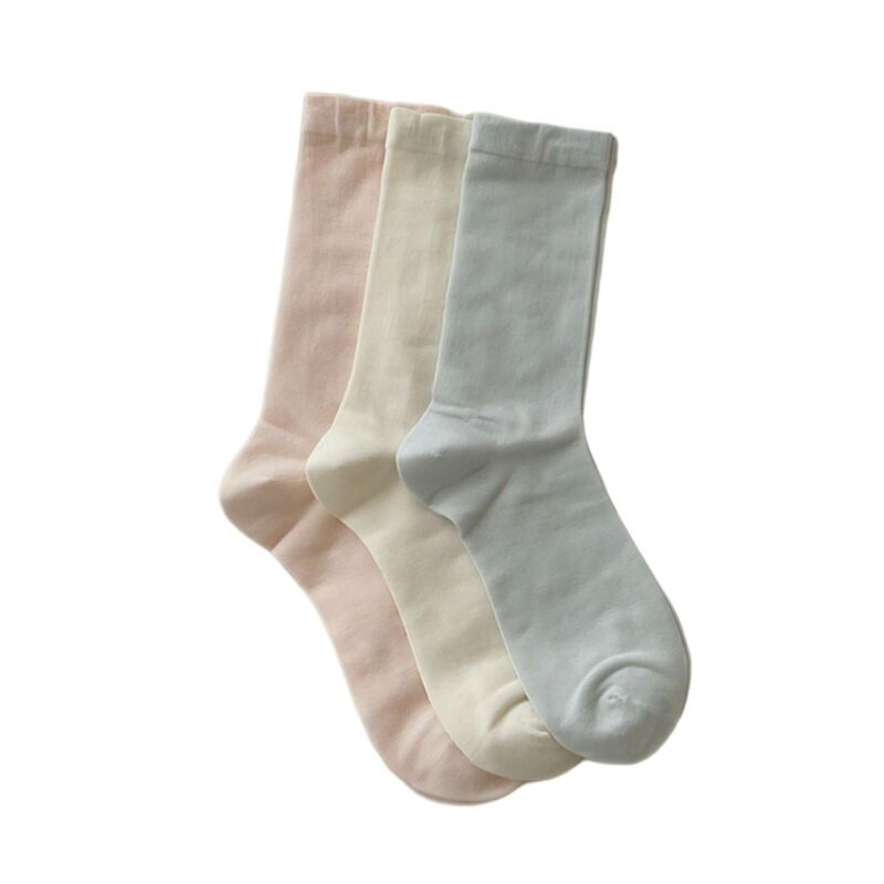 アンナカシ レディース アンダーウェア 靴下 ニット AnnaKaci Womens 3Pair Crew Sockset Soft Knit Stretch Fabric Everyday Ward