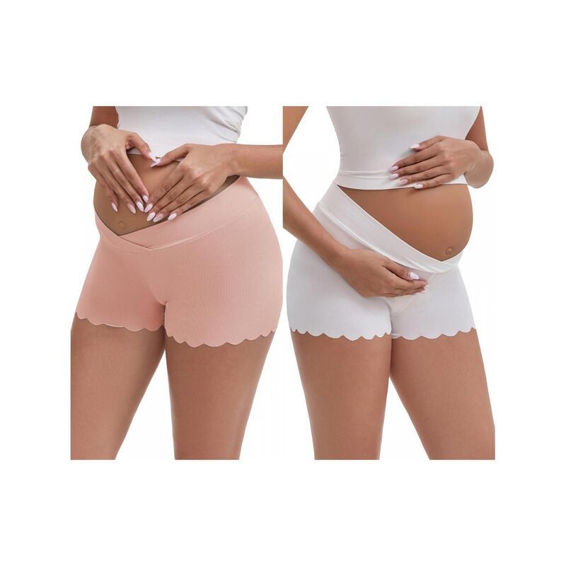 インスパイア シック レディース ボトムス カジュアルパンツ シルク マタニティ INSPIRE CHIC 2 Packs Womens Ice Silk AntiChafing Maternity