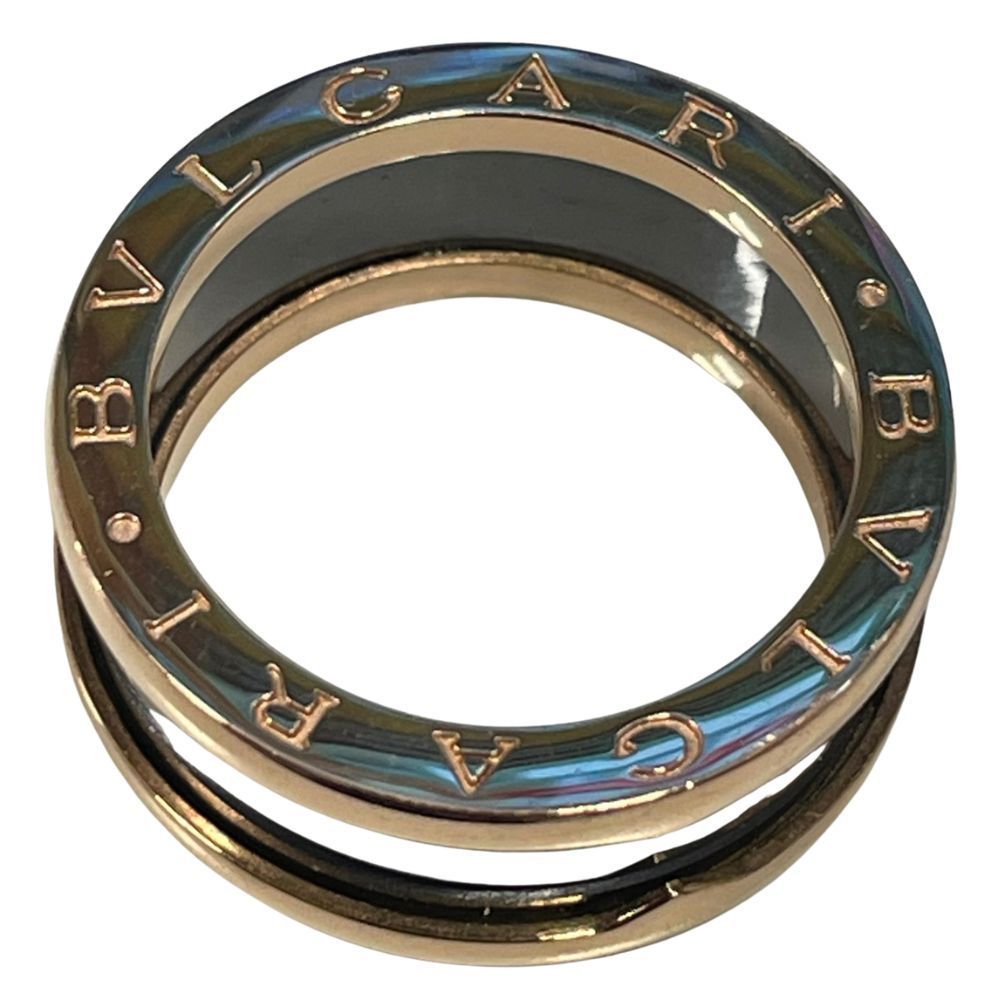 【玉津店 中古】BVLGARI（ブルガリ） B-ZERO1 ビーゼロワン ブラックセラミック 2バンドリング K18PG 64号 TA2600741